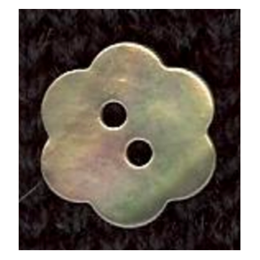 Blomst 15mm Lysegrnn